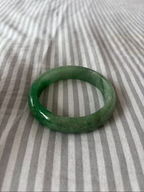 Green Jade Bangle Bracelet